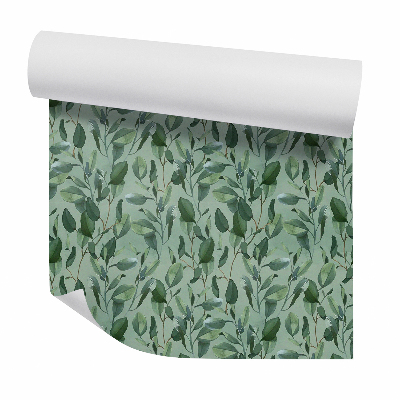 Tapeta Zelené listy hustý vzor