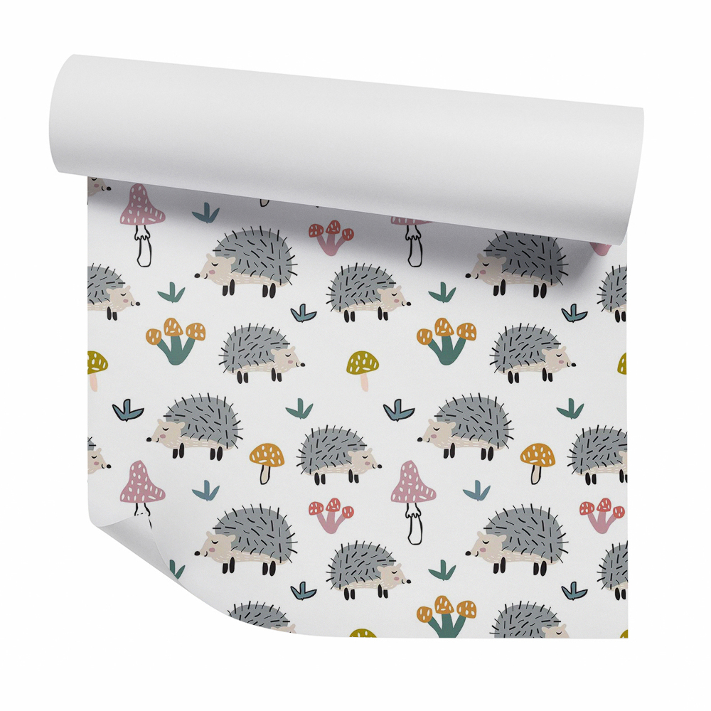 Samolepící tapeta Spící lesní ježek