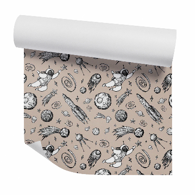 Samolepící tapeta Astronaut vesmírná raketa