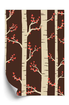 Tapeta Břízy na podzim