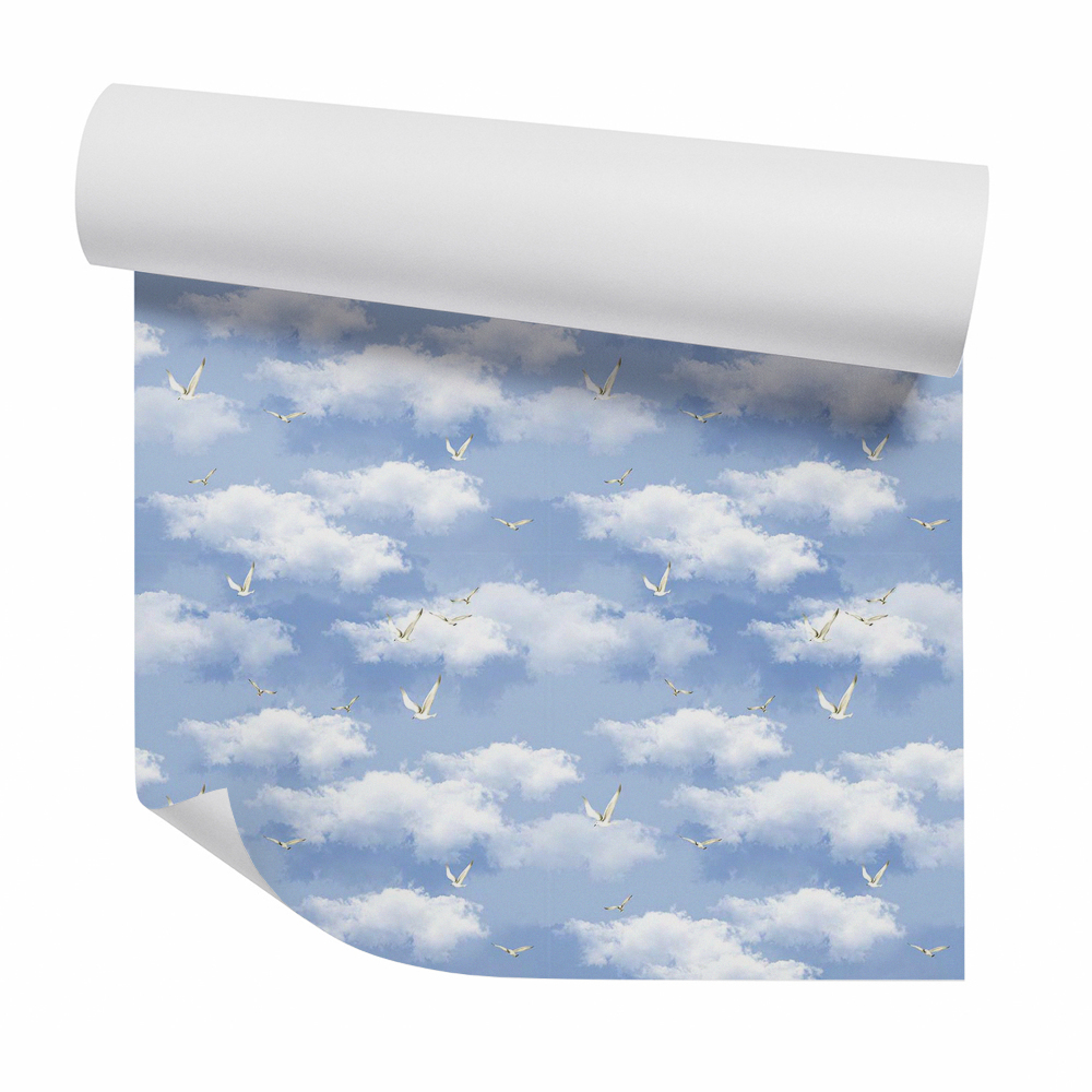 Samolepící tapeta Migrace ptáků mezi mraky