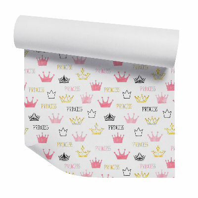 Samolepící tapeta Barevné korunky pro princeznu