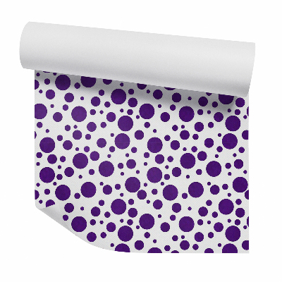 Samolepící tapeta Velký fialový hrášek