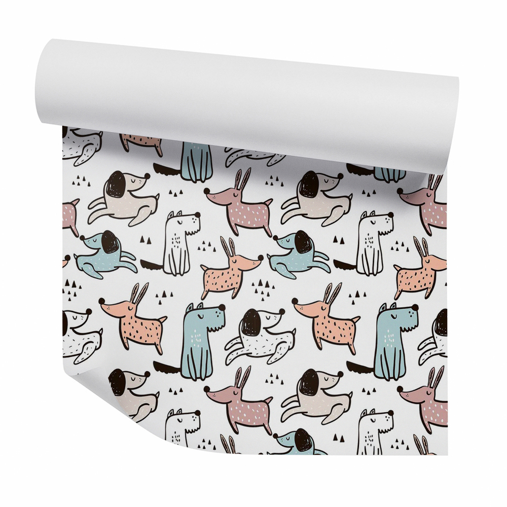 Samolepící tapeta Různobarevní psi