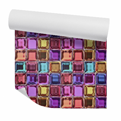 Samolepící tapeta Barevné skleněné čtverce