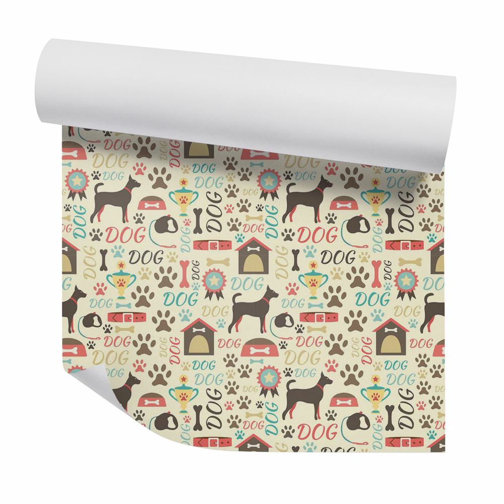 Samolepící tapeta Abstraktní vodítko na kosti pro psy