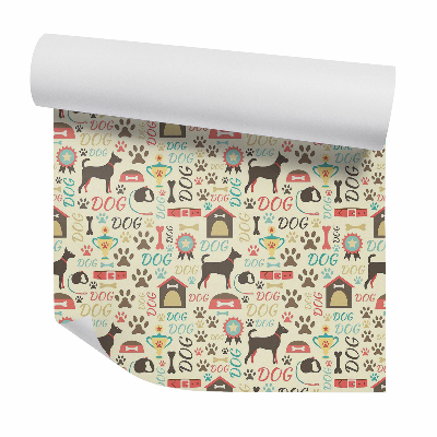 Samolepící tapeta Abstraktní vodítko na kosti pro psy