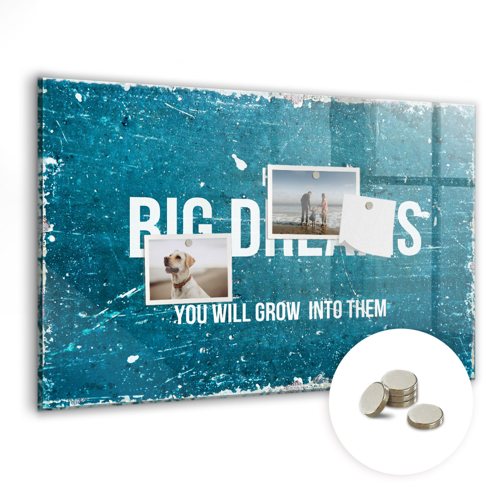 Magnetická tabule Velké sny