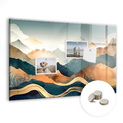 Skleněná magnetická tabule Elegantní krajina