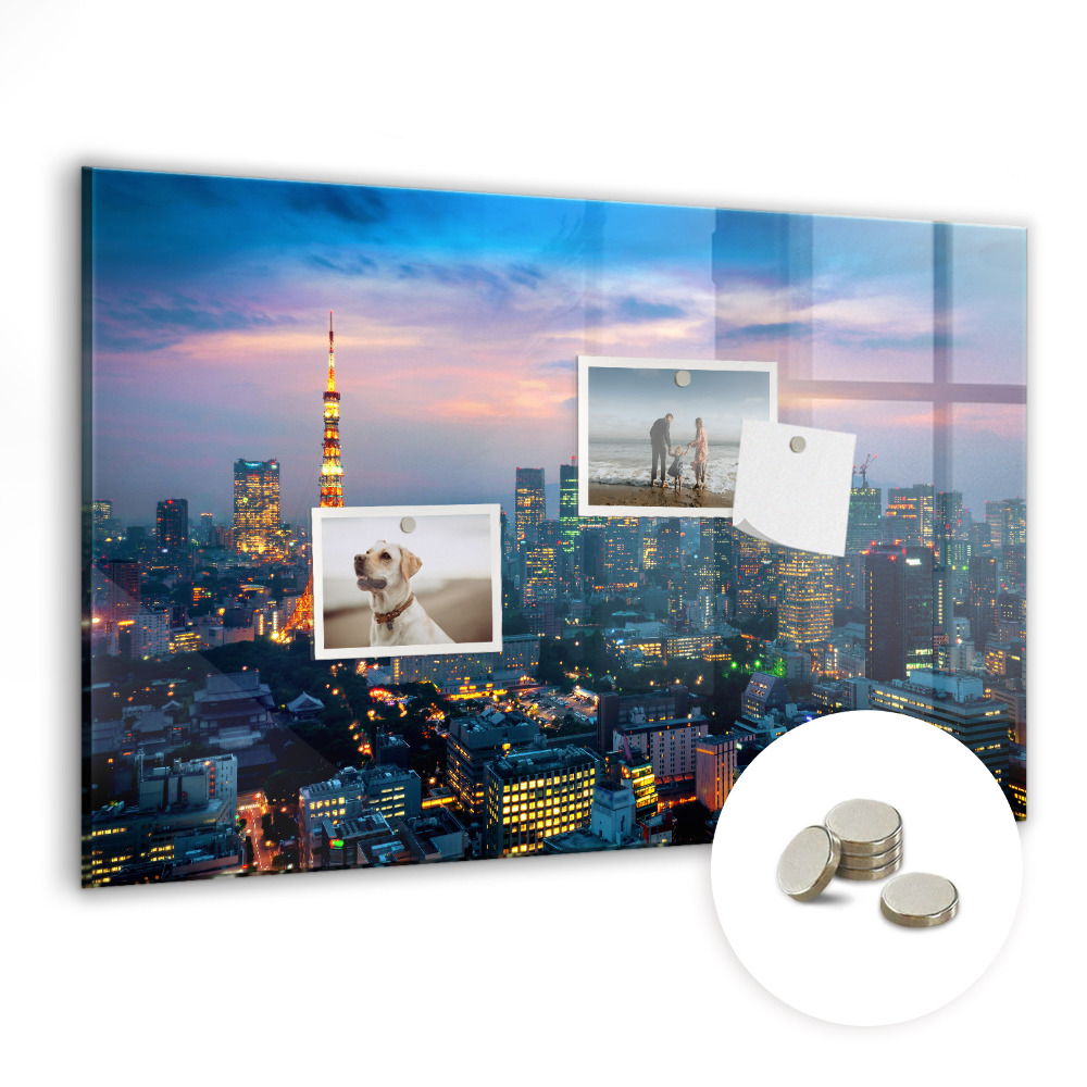 Tabule na magnety Noční město