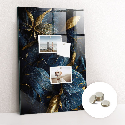 Magnetická tabule na zeď Tmavé květiny