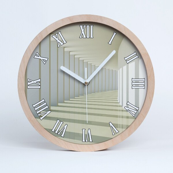 Dřevěne hodiny Chodba