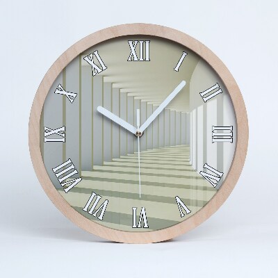 Dřevěne hodiny Chodba