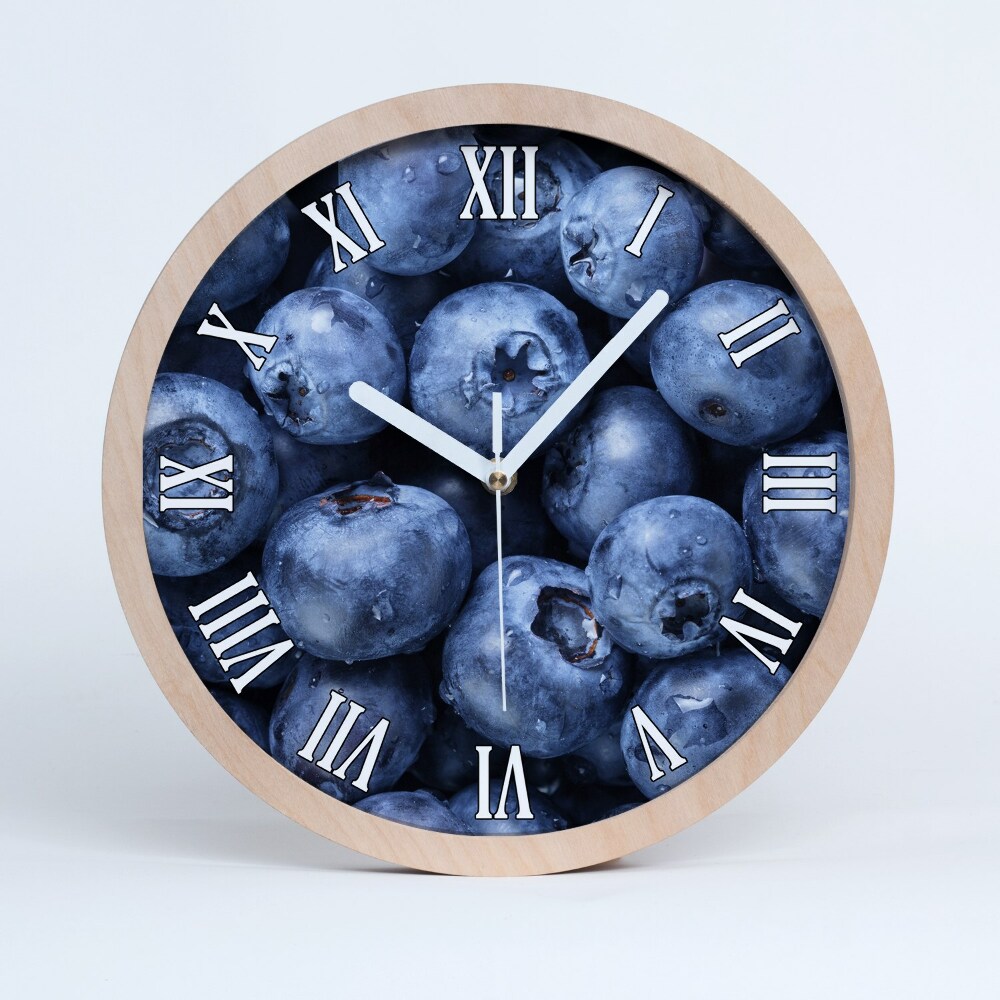 Dřevěné hodiny s fotkou Bobule