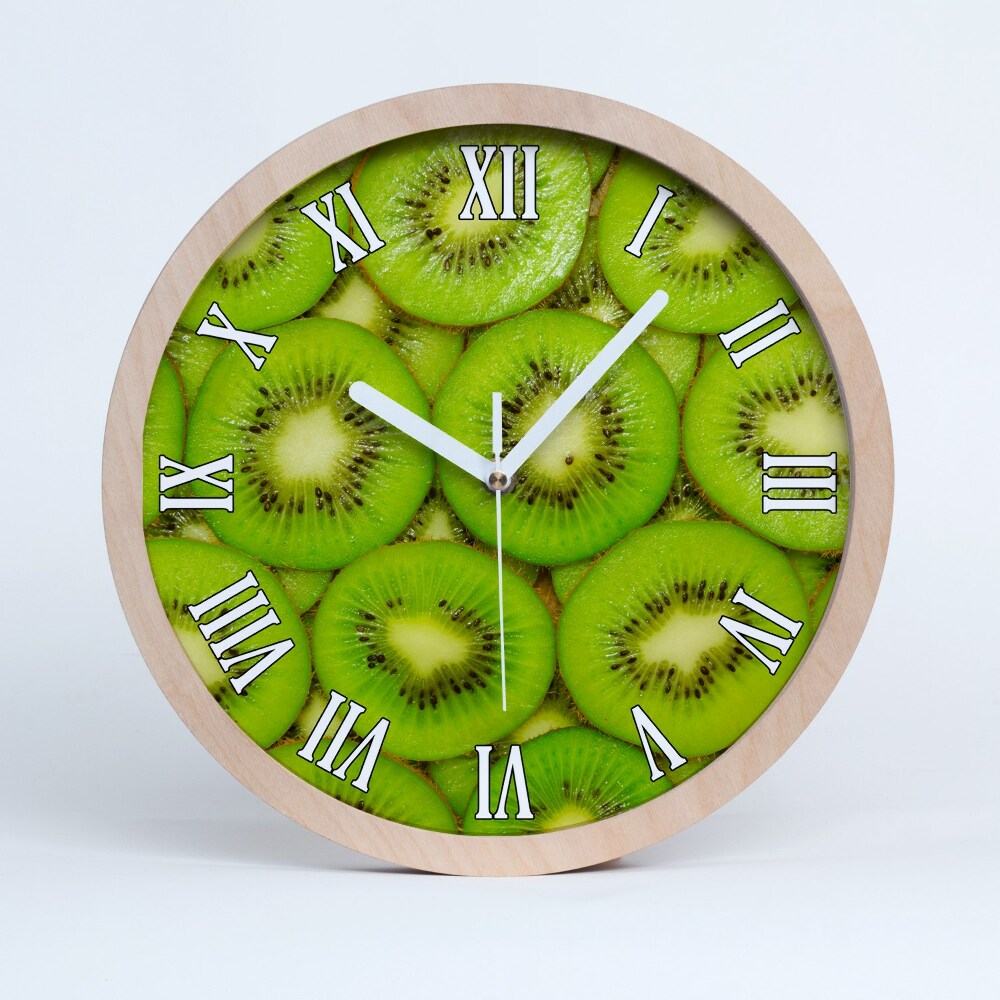 Dřevěne hodiny Kiwi