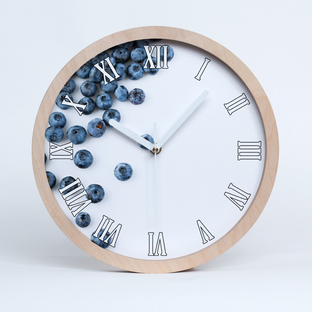 Dřevěné hodiny nástěnné Bobule