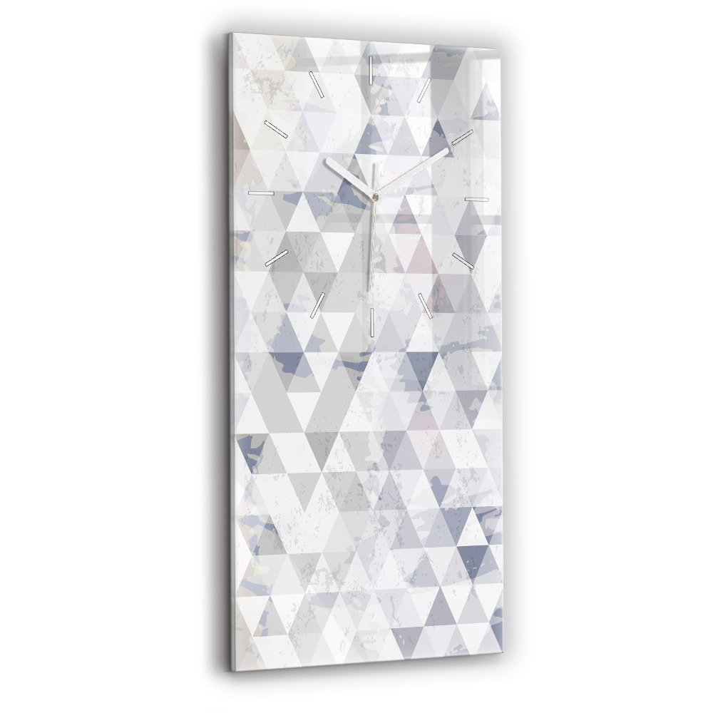 Vertikální nástěnné hodiny Geometrický vzor