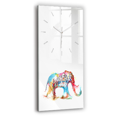 Vertikální nástěnné hodiny Kultura Indie