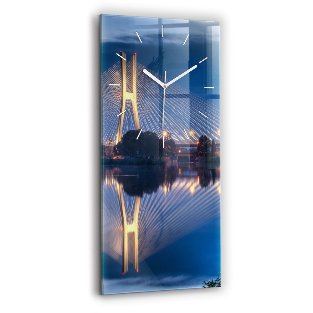 Vertikální nástěnné hodiny Most Rędziński Wroclaw