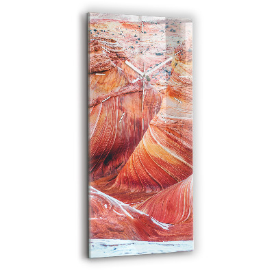 Vertikální hodiny na skle Malebný Grand Canyon