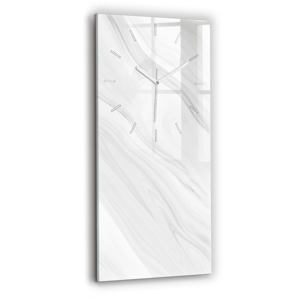 Vertikální nástěnné hodiny Dekorativní mramor