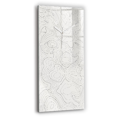 Vertikální nástěnné hodiny Skvrny abstraktní