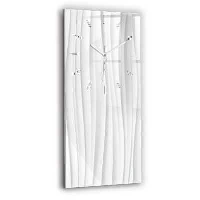 Vertikální nástěnné hodiny Textura vln