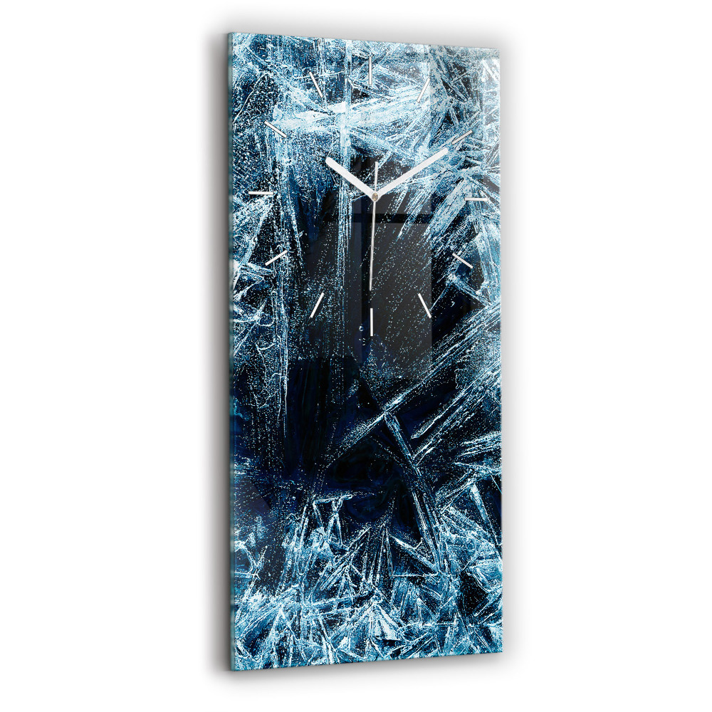 Vertikální nástěnné hodiny Zmrzlá zeď