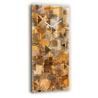 Vertikální nástěnné hodiny Geometrické tvary
