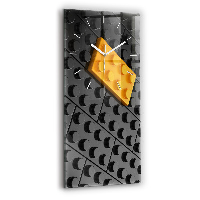 Vertikální nástěnné hodiny Kvádry na hraní