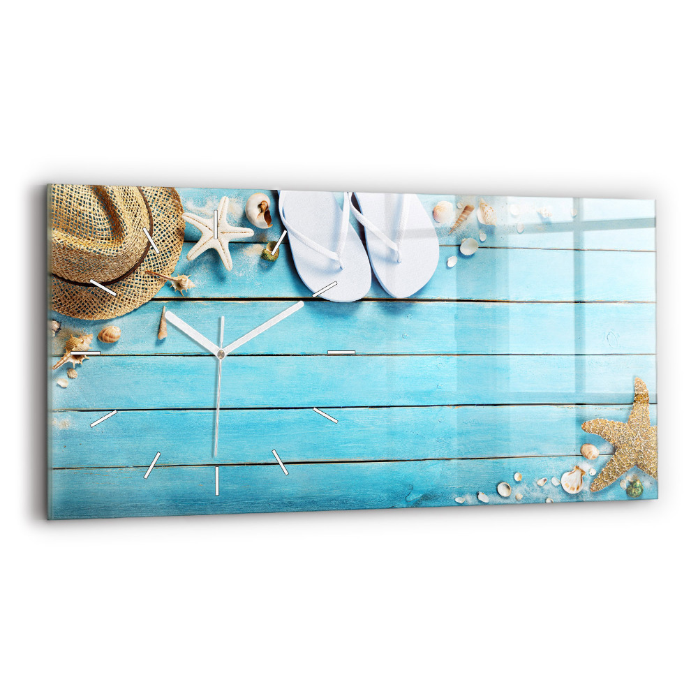 Horizontální nástěnné hodiny Prázdninové doplňky