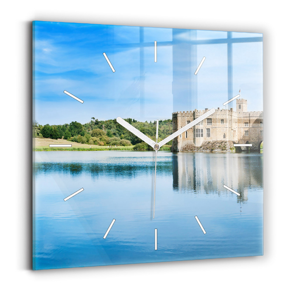 Hodiny na skle čtvercové Hrad Leeds