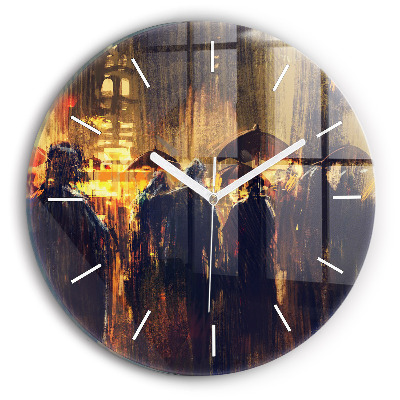 Kulaté nástěnné hodiny Impresionismus v umění Trh