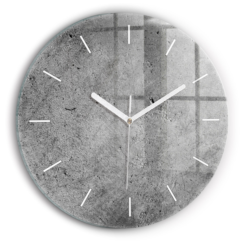 Kulaté nástěnné hodiny Průmyslová zeď