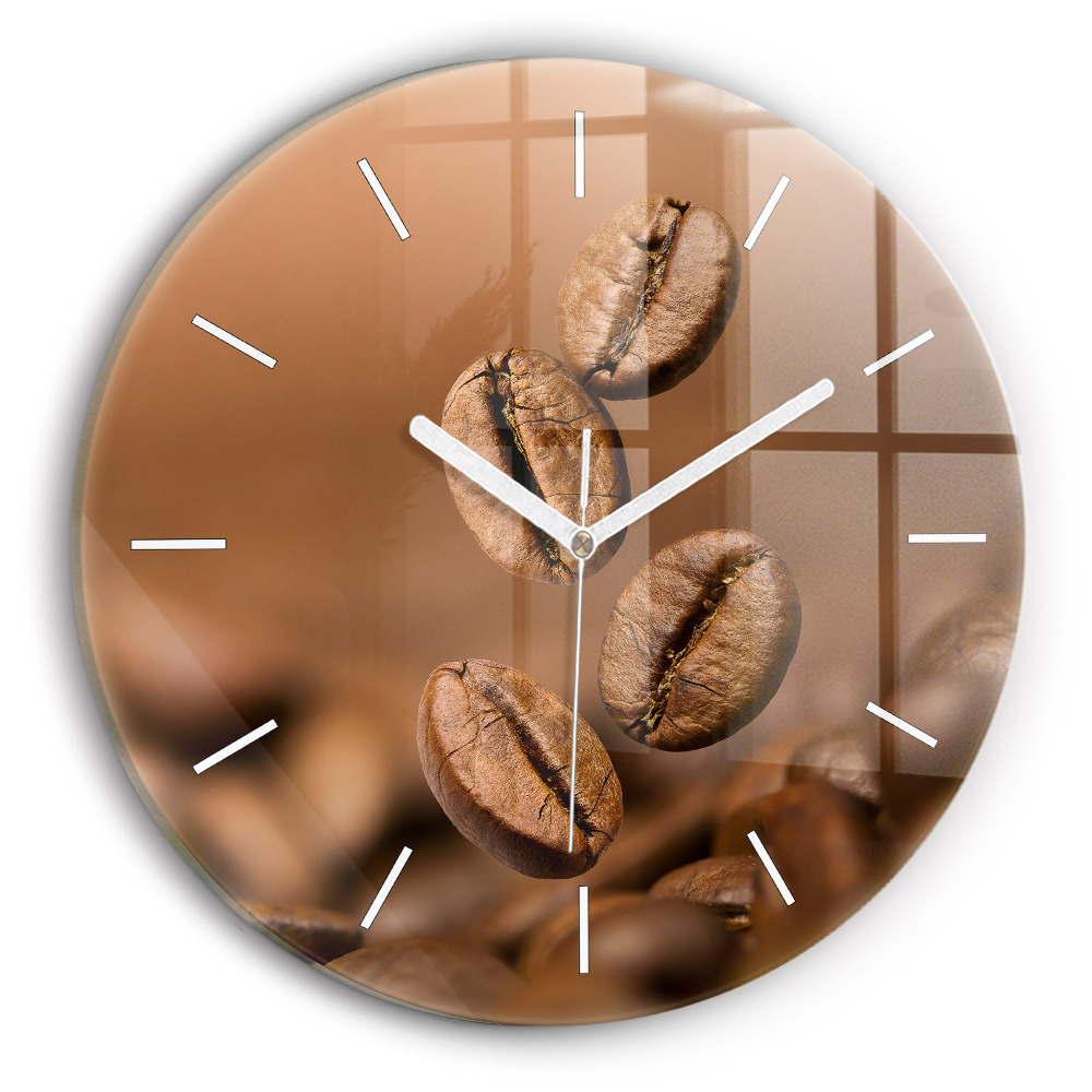 Skleněné hodiny kulaté Abstraktní barvy