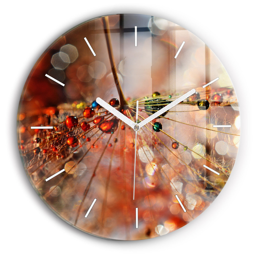 Kulaté nástěnné hodiny Dmychadlo s rosou