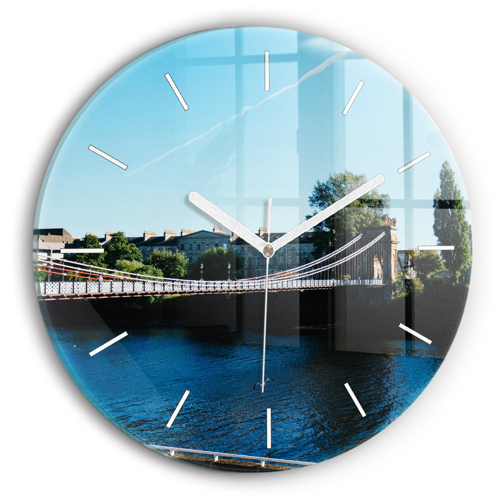 Skleněné hodiny kulaté Southportland Skotsko