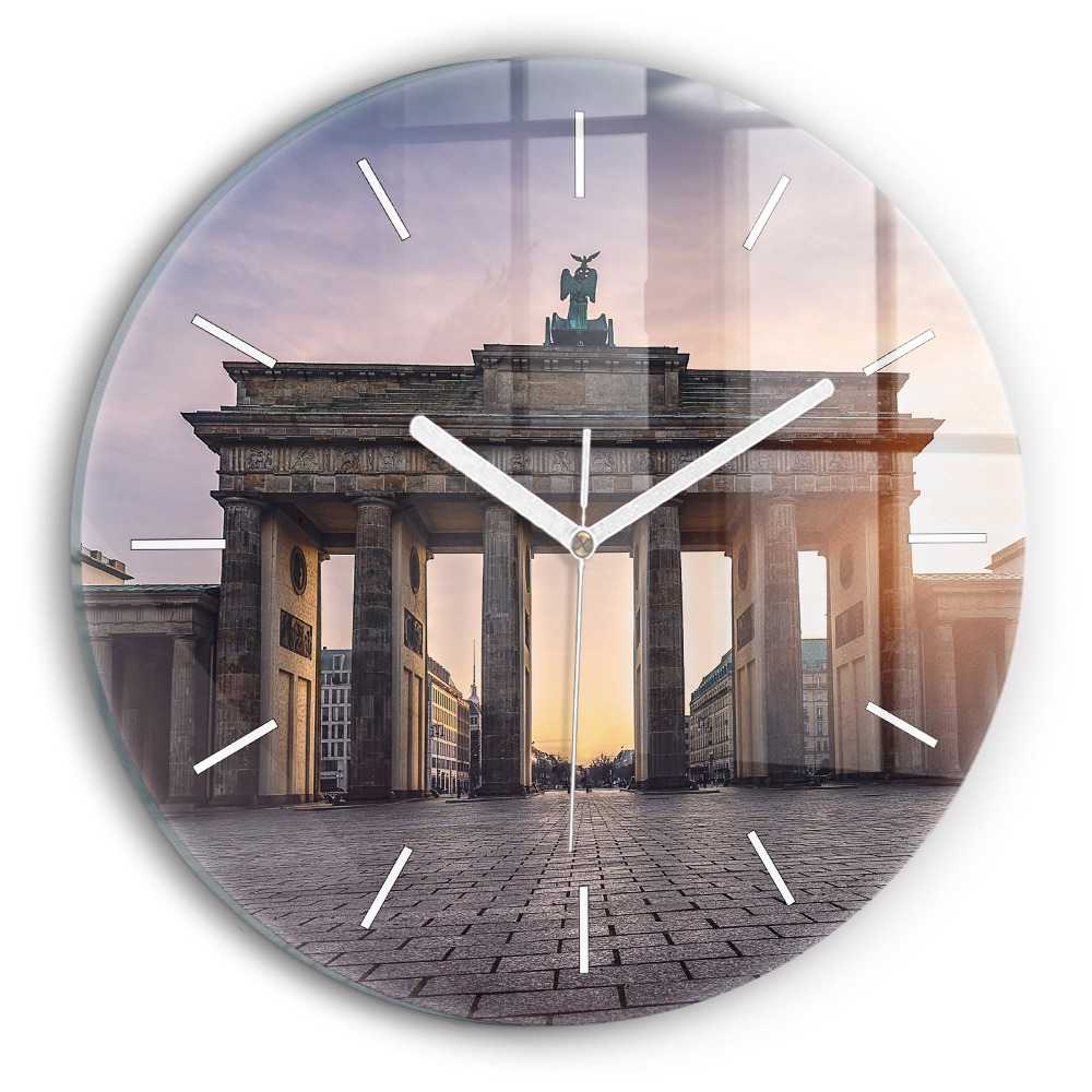Kulaté nástěnné hodiny Braniborská brána