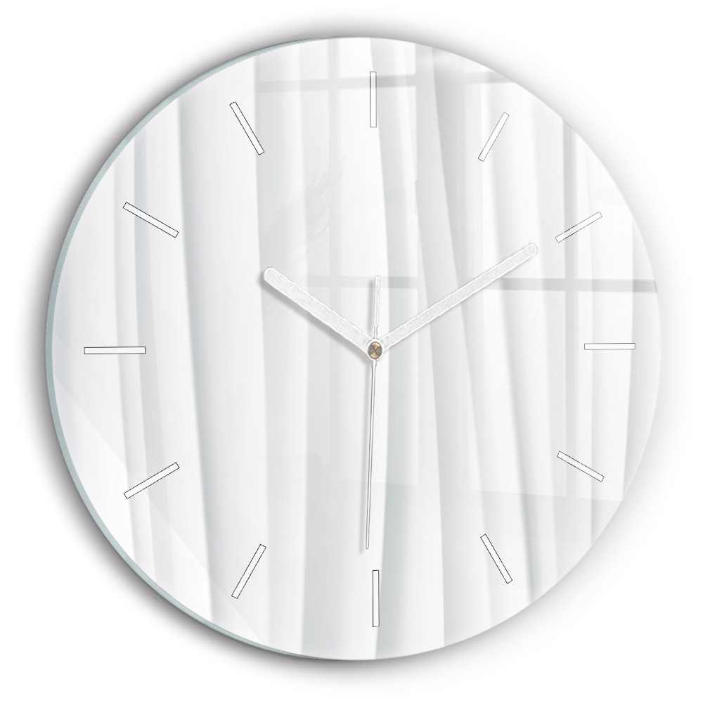 Kulaté nástěnné hodiny Textura vln