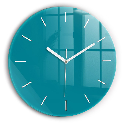 Skleněné hodiny kulaté Mořská