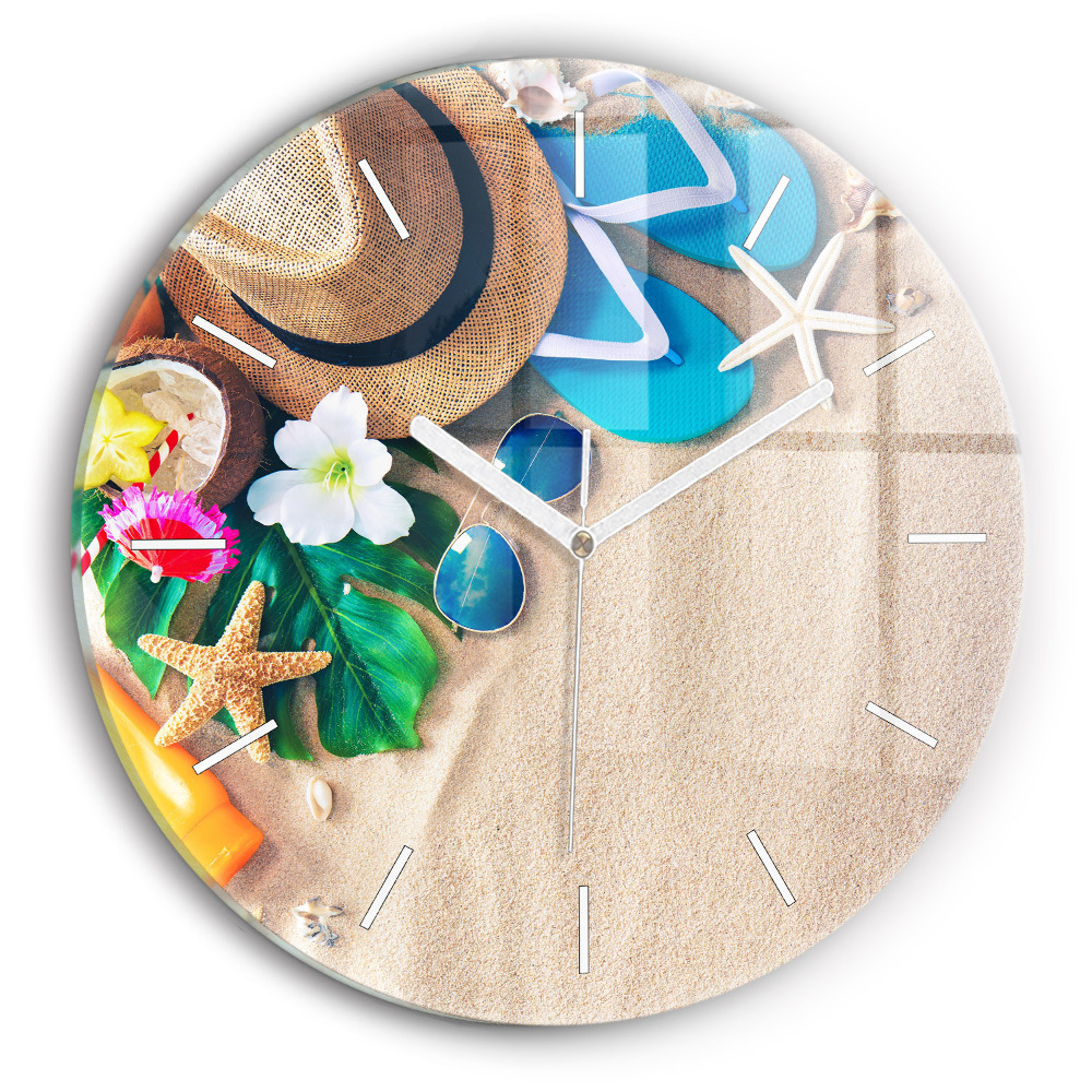 Kulaté nástěnné hodiny Doplňky na dovolenou